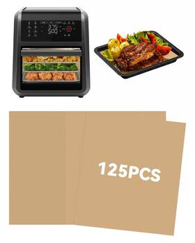 Us-12qt-liners-125 Tcsnoe 125pcs Air Fryer Parchment Paper Liners Compatible With Chefman 12-quart 6-in-1