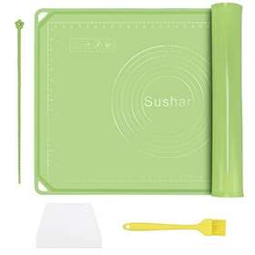 Tcxdg 759784420541 Silicone Pastry Mat Kit 26.5 17.7 Extra Thick Large Non Stick Baking