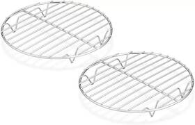 Teamfar 445049525528 Round Cooling Rack Set Of 2 7 Inch Baking Steaming Roasting Teamfar 445049525528 Round Cooling Rack Set Of 2 7 Inch Baking Steaming Roasting