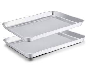 Teamfar 652670650162 Baking Sheet Set Of 2 Pans Tray Cookie Stainless Steel N