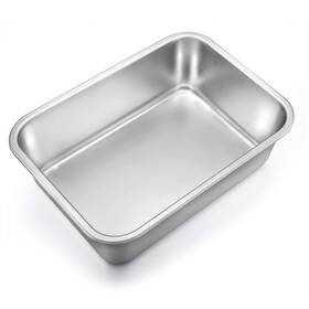 Teamfar 652670652517 Lasagna Pan Rectangular Cake Brownie Bake Dish Stainless Steel 12.75 Teamfar 652670652517 Lasagna Pan Rectangular Cake Brownie Bake Dish Stainless Steel 12.75