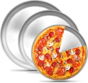Teamfar 711181291032 Pizza Pan 9 Inch 10 12 Stainless Steel Pans Set 3 Si Teamfar 711181291032 Pizza Pan 9 Inch 10 12 Stainless Steel Pans Set 3 Si