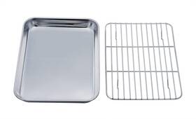 Teamfar 746060625882 Toaster Oven Tray And Rack Set 9.3 X 7 1 Stainless Steel Ov Teamfar 746060625882 Toaster Oven Tray And Rack Set 9.3 X 7 1 Stainless Steel Ov