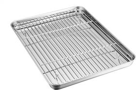 8541881355 Teamfar Baking Sheet With Rack Set Stainless Steel Pan Tray Cookie 8541881355 Teamfar Baking Sheet With Rack Set Stainless Steel Pan Tray Cookie