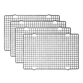 Tebery 680147286675 4 Pack Black Heavy-duty Wire Cooking Rack Baking Racks