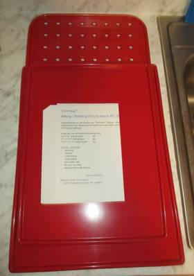 K16401 Technique 3 Pc. Set Red Silicone Baking Roasting Boards