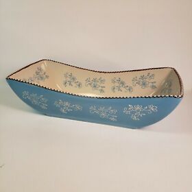 973307 Temp-tations By Tara Blue Floral Lace Bakeware Rectangle Serving Dish