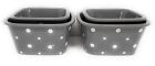 21894 Temp-tations Mini Bakers Polka Dot Gray Set-of-4 Square