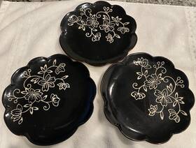 Nh3-1028 Temp-tations Floral Lace 8 Inch Plates Set Of 3