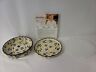 Temp-tations-plates Floral Lace Old World Ovenware By Tara Set Of Pie Temp-tations-plates Floral Lace Old World Ovenware By Tara Set Of Pie