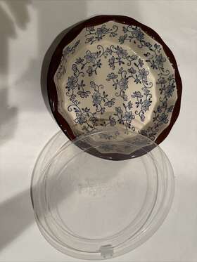 Sq-800404 Temp-tations -sq-800404 Temp-rations Presentable Ovenware Dish Floral Lace 9 Inch Diam Sq-800404 Temp-tations -sq-800404 Temp-rations Presentable Ovenware Dish Floral Lace 9 Inch Diam