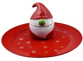 T49957-b5d Temp-tations Party Tray / Platter Plate Dip Bowl 12 Inch Chip Gnome T49957