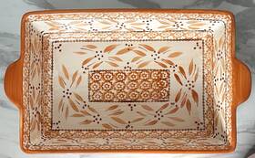 1233-500 Temptations Temp-tations By Tara Old World Orange 2.5 Quart Casserole Ovenware