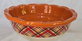 128546 Temptations Temp-tations 9 Inch Diameter Baking Dish Oven Dishwasher Microwave Safe. Sku02