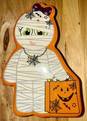 283458 Temptations Boofetti Mummy Ramekin Bt5 Covered Dish Halloween 10 Oz
