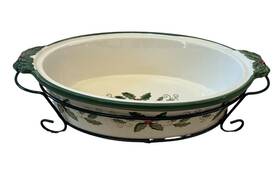 727474 Temptations Presentable Ovenware By Tara 2 Quart Casserole With Rack