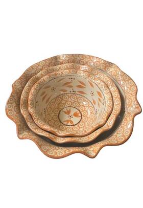 Ppp-sq-789526 Temptations 789526 By Tara Old World Orange 1 2 3.5 Quart Nesting Bowl Set Ppp-sq-789526 Temptations 789526 By Tara Old World Orange 1 2 3.5 Quart Nesting Bowl Set