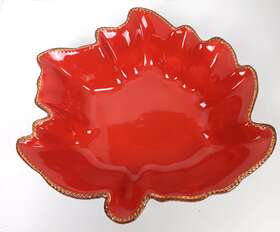 899124 Temptations By Tara Nesting Baking Dish Bowl Casserole Harvest Fall Leaf 3 Qt