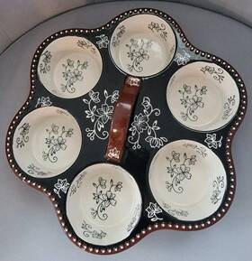 921109 Temptations Cupcake Muffin Bakeware Floral Lace Black Brown Kfi-xng