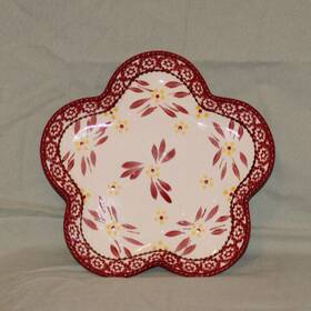 939528 Temptations 964239 Temp-tations Old World Orange Rounded Star Serving Plate Ppp Sq Rare