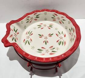983550 Temptations By Tara New Christmas Inch Ornament 1.75 Quart Baking Dish With Stand 983550 Temptations By Tara New Christmas Inch Ornament 1.75 Quart Baking Dish With Stand