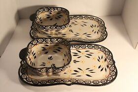 Temptations By Tara Old World Blue Oval Baker Quart Wire
