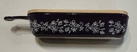 Ea000330 Temptations Temp Tations Skinny Loaf With Bamboo Lid Handle Floral Lace Plum Eggplant