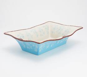 H220171-112 Temptations Temp-tations 2.5 Quart Baking Dish Casserole Rectangle Cake Pan Baker H220171
