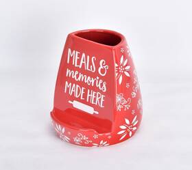 H227322 Temptations 172 Temp-tations Tablet Book And Utensil Holder / Cookbook Stand Classic Red
