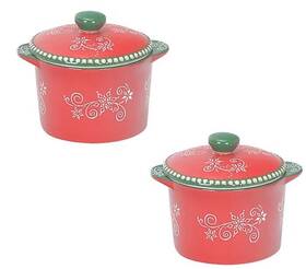 H308116 Temptations H308161 Temp-tations Floral Lace Set Of 2 Ramekins With Lids T48963 Festiver H308116 Temptations H308161 Temp-tations Floral Lace Set Of 2 Ramekins With Lids T48963 Festiver