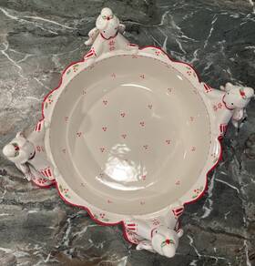 K37626 Temptations Inch Angel Christmas Theme 1.5 Quart Bowl - New In Box