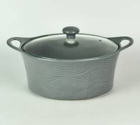 K57669 Temptations Temp-tations Woodland Gray 2 Quart Baker With Glass Lid K57669 Temptations Temp-tations Woodland Gray 2 Quart Baker With Glass Lid