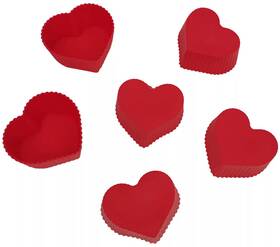K70004 Temptations Temp-tations 24 Silicone Muffin Cups / Cupcake Mold Heart Romance