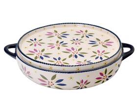 K87318 Temptations Temp-tations 3.5 Quart Casserole With Deep Dish Lid Round Baker Confetti K87318 Temptations Temp-tations 3.5 Quart Casserole With Deep Dish Lid Round Baker Confetti
