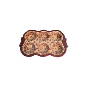 Kfi-xng-tt000233 Temptations Temp-tations By Tara Ceramic Old World 6 Muffin Pan Kfi-xng-tt000233 Temptations Temp-tations By Tara Ceramic Old World 6 Muffin Pan