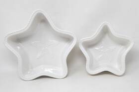 P0015-bt021 Temptations Temp-tations Set 2 Knotical Starfish Bowls P0015 Bt021 Classic White