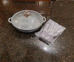 Pp-hld-513408 Temptations Temp-tations By Tara Woodland 3 Quart Covered Baking Dish Without Ven Gloves. Gray