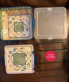 Ppp-hf-704860 Temptations Temp-tations Presentable Ovenware By Tara Old World 1.5 Quart Casserole Dish - Used Ppp-hf-704860 Temptations Temp-tations Presentable Ovenware By Tara Old World 1.5 Quart Casserole Dish - Used