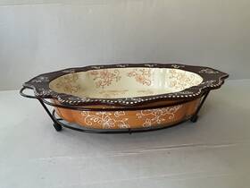 Ppp-hf-769735 Temptations Temp-tations By Tara Floral Lace Orange Brown Bakeware Wire Rack