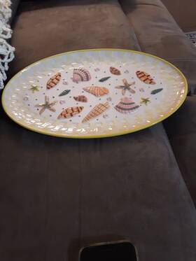Ppp-hld-012840 Temptations By Tara Nostalgic Platter Oven Dishwasher Microwave Safe Holidays