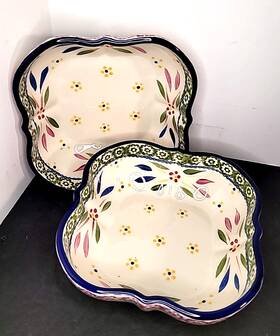 Ppp-hld-899074 Temptations Old World Baking Serving Dish Square 7.5 Inch Set Of 2