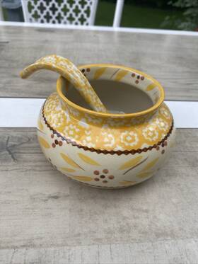 Ppp-jn-718656 Temptations Carved Old World Chicken 10 Oz Soup Bowl With Spoon