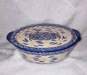 Ppp-sq-76007 Temptations Temp-tations Old World Blue Floral Ceramic Oval Baking Dish With Lid 1.5 Qt Ppp-sq-76007 Temptations Temp-tations Old World Blue Floral Ceramic Oval Baking Dish With Lid 1.5 Qt