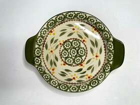 Ppp-sq-768087 Temptations By Tara Old World Green Small Serving Tray Dish With Handles 7.5 Inch