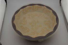 Ppp-sq-800404 Temptations Temp-tations By Tara 9 Inch Floral Lace Baking Dish Cover Hand Paint