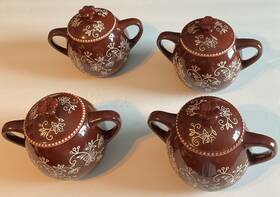 Ppp-sq-942308 Temptations By Tara Floral Lace 16 Oz. Qty 4 Brown And White