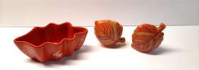 Ppp-sq-973355 Temptations By Tara Falltastic 8oz. Acorn Leaf Shaped Dish With Salt And Pepper