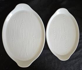 Qf-195243 Temptations By Tara Set Of 2 Oval Baking/serving Dishes 12.5 Inch 10.5 Qf-195243 Temptations By Tara Set Of 2 Oval Baking/serving Dishes 12.5 Inch 10.5