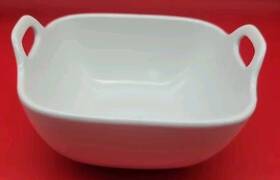 Qf-439617 Temptations By Tara Woodland White Square 1.5 Quart Baking Casserole Dish Qf-439617 Temptations By Tara Woodland White Square 1.5 Quart Baking Casserole Dish