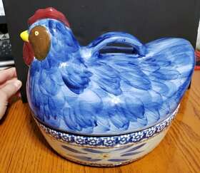 Ppp-sq-792166 Temptations Sq-792166 By Tara Figural Old World Blue Hen 1.5 Quart #ppp-sq-792166